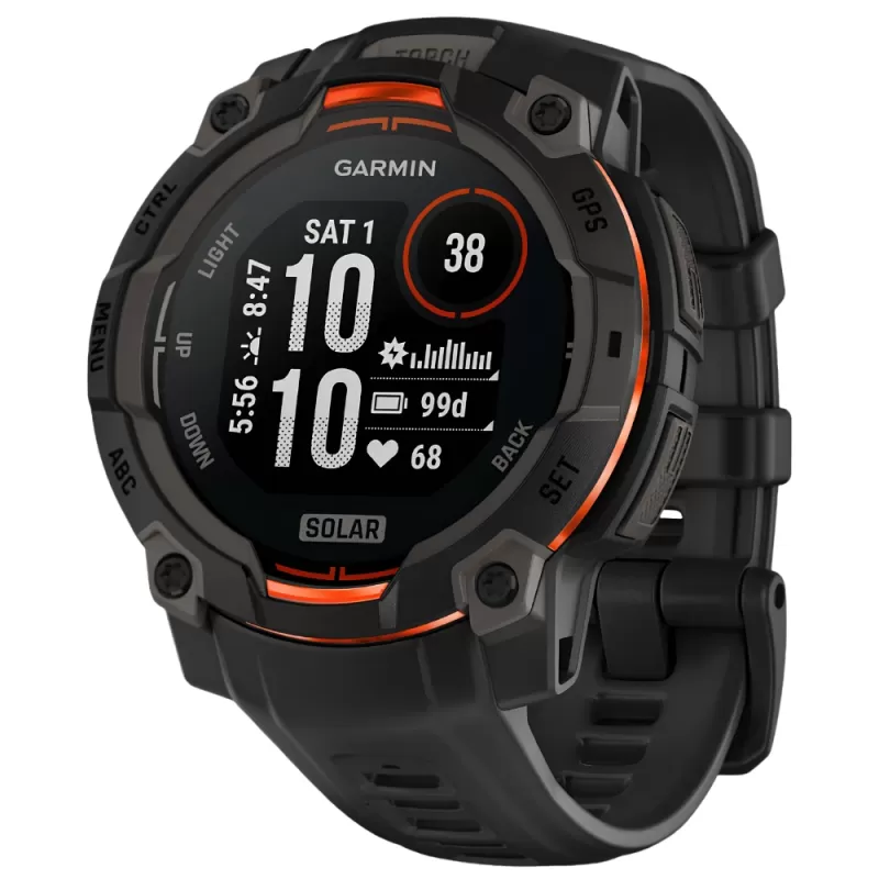 Reloj GPS Garmin Instinct 3 Solar 50mm - Black (01...