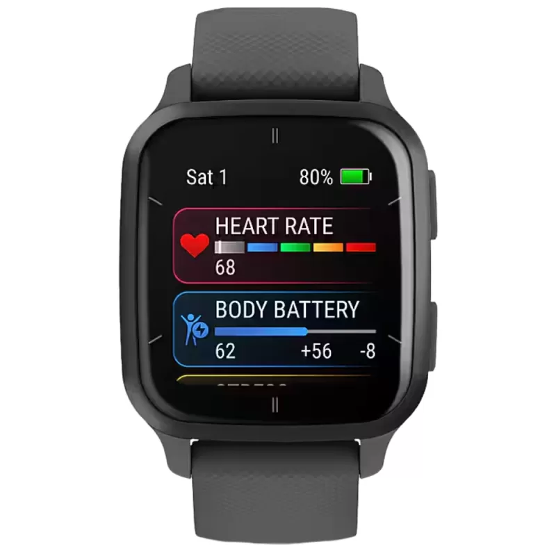 Reloj GPS Garmin Venu SQ 2 - Slate/Shadow Gray (010-02701-00)