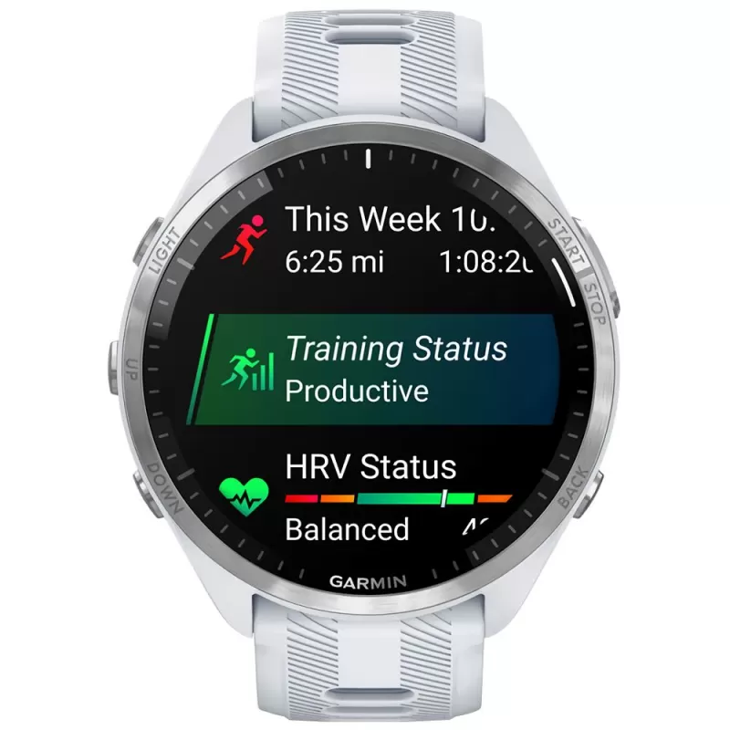 Reloj GPS Garmin Forerunner 965 - Titanium/Whitestone Gray (010-02809-01)