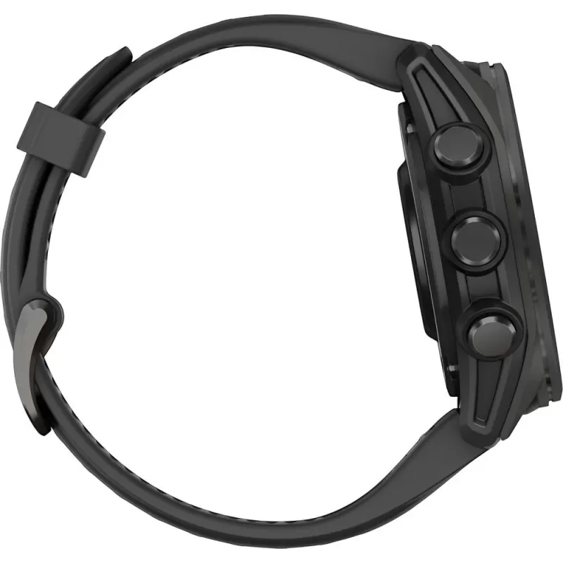 Reloj GPS Garmin Fenix 8 43mm AMOLED Sapphire - Titanium Black/Gray (010-02903-20)