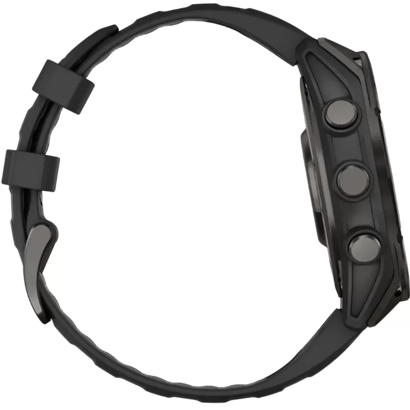 Reloj GPS Garmin Fēnix 8 47mm AMOLED Sapphire - Carbon Gray DLC Titanium/Black Pebble Gray (010-02904-20)
