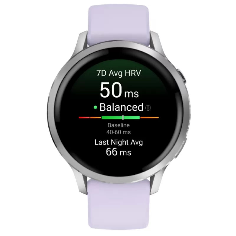 Reloj GPS Garmin Venu 4 41mm - Silver/Purple (010-03013-01)