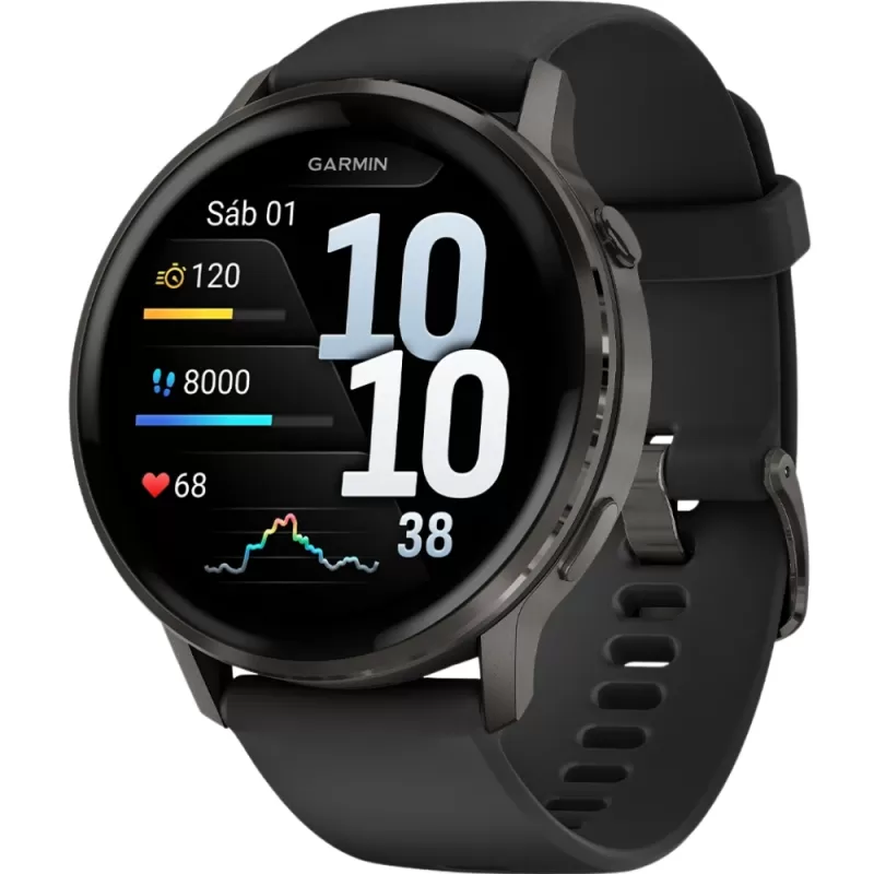 Reloj GPS Garmin Venu 4 45mm - Slate/Black (010-03014-00)