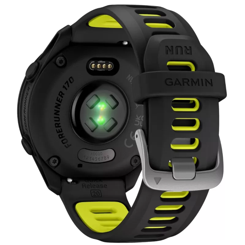 Reloj GPS Garmin Forerunner 170 43mm - Black/AMP Yellow (010-03920-00)