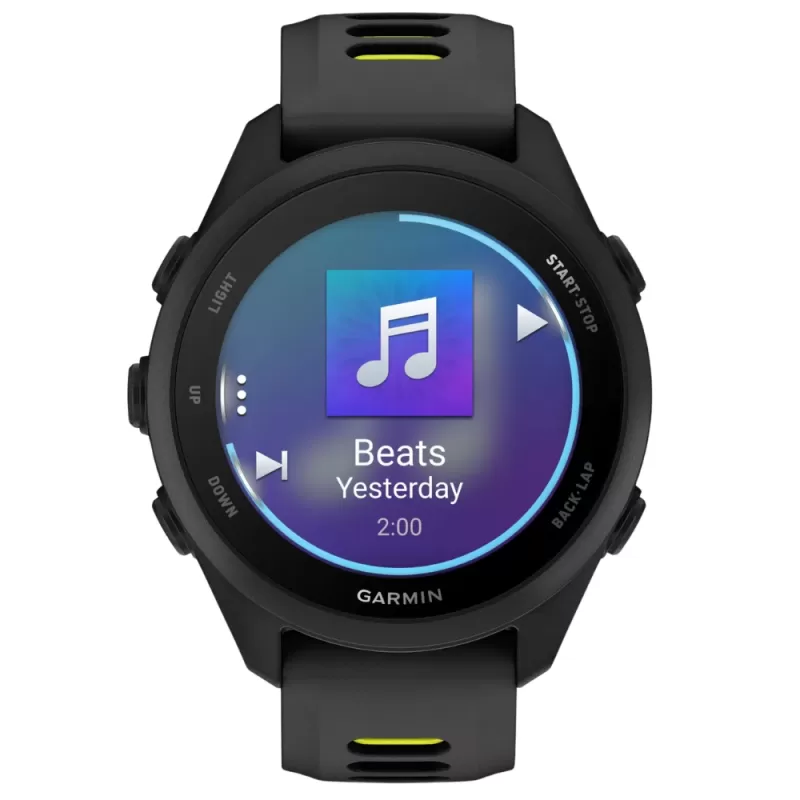 Reloj GPS Garmin Forerunner 170 Music 43mm - Black/AMP Yellow (010-03920-10)
