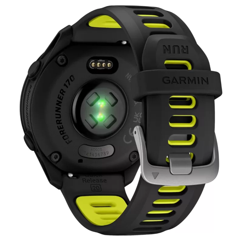 Reloj GPS Garmin Forerunner 170 Music 43mm - Black/AMP Yellow (010-03920-10)