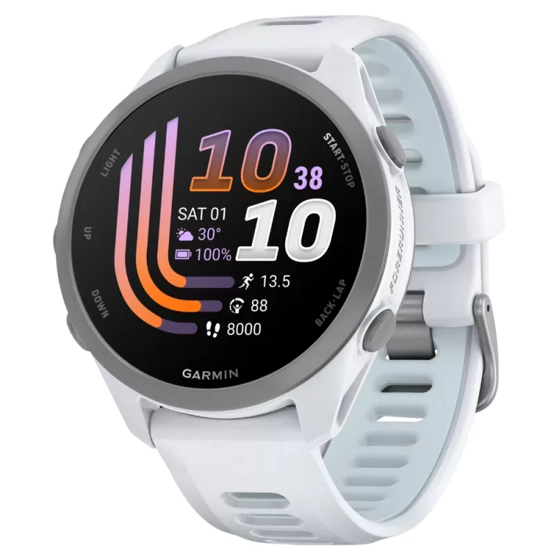 Reloj GPS Garmin Forerunner 170 Music 43mm - Whitestone/Cloud Blue (010-03920-11)