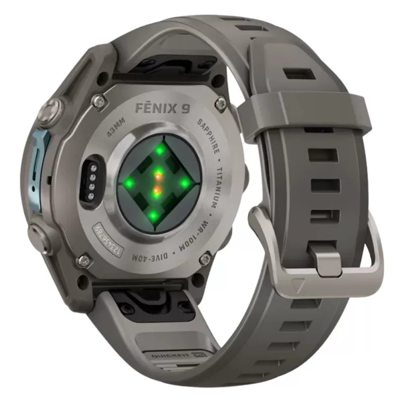 Reloj GPS Garmin Fenix 9 43mm - Titanium/Pebble Gray (010-04761-10)