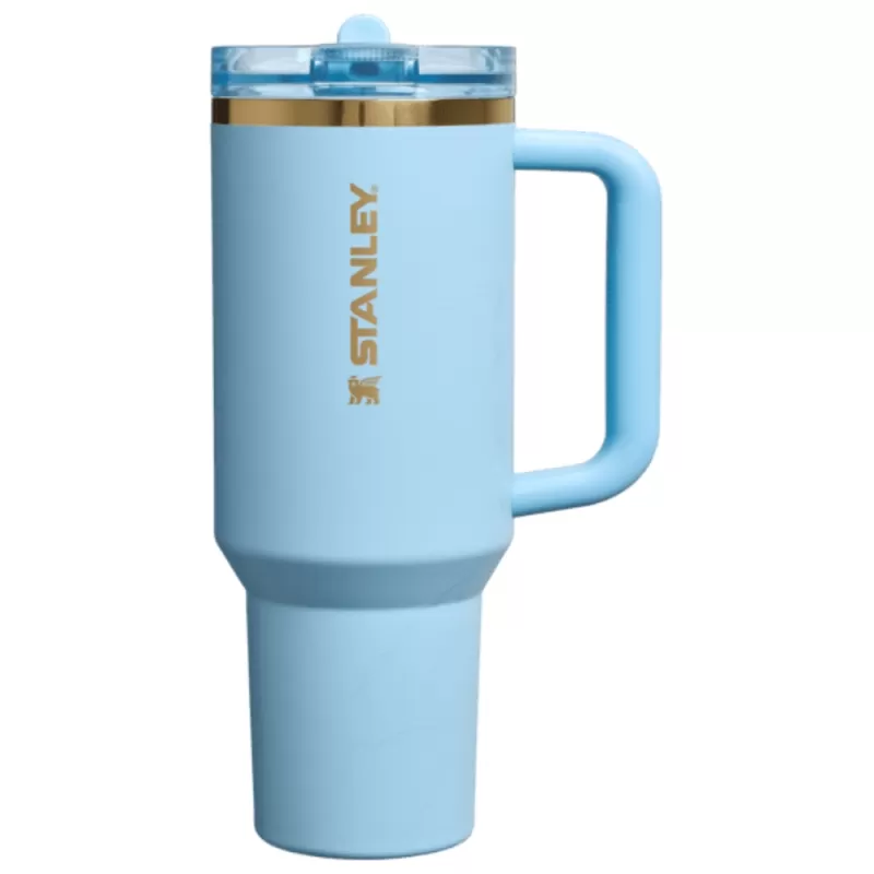 Vaso Térmico Stanley × Messi The Flip Straw Quencher Protour Tumbler 1.18L - Striker Blue
