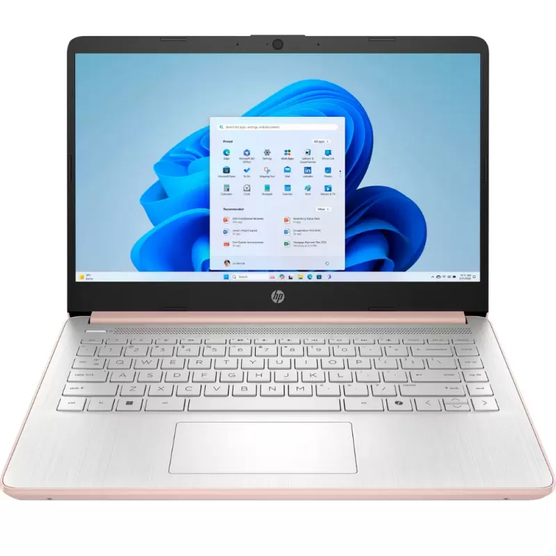 Notebook HP 14-DQ6015DX 14" Intel N150 4/128GB W11 - Pink