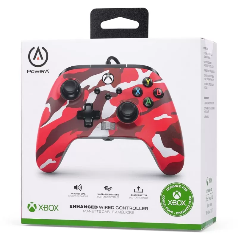 Control PowerA Xbox Series X/S - Red Camo (1525942-01)