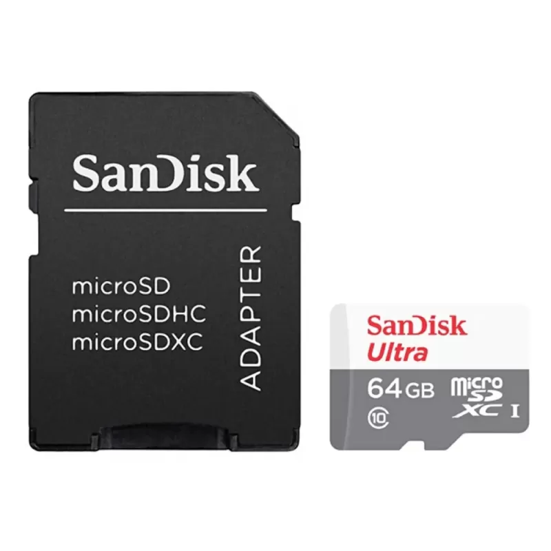 Memoria microSD SanDisk Ultra 64GB 100MB/s (SDSQUNR-064G-GN3MA)