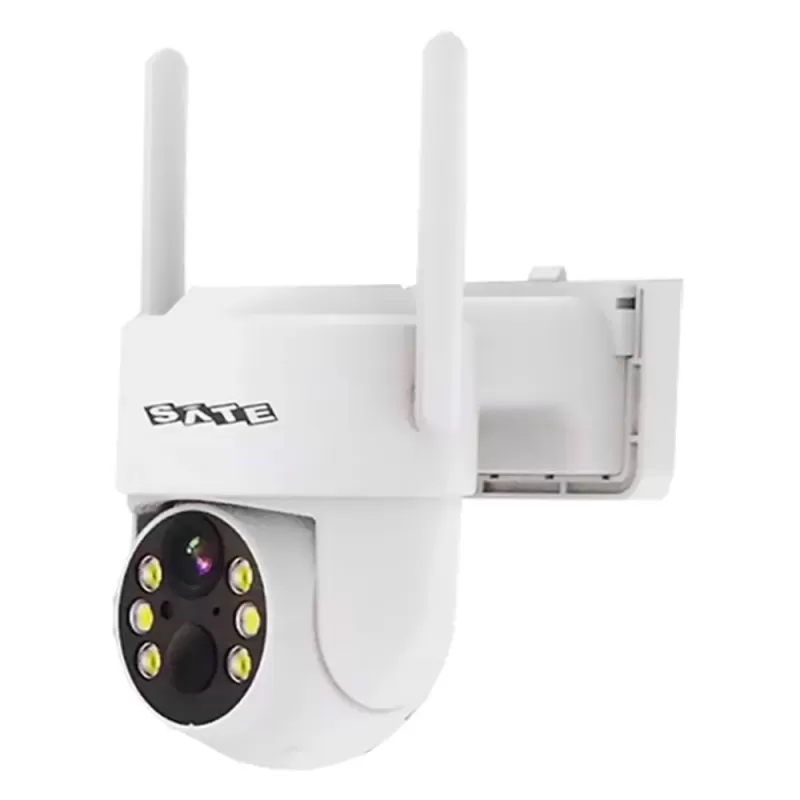 Cámara IP Sate A-CAM007S 4MP Wi-Fi 2V con Panel Solar - White