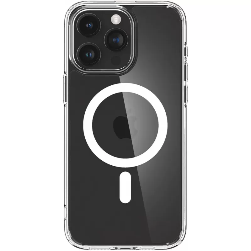 Capa Spigen iPhone 15 Pro ACS06475 Crystal Hybrid MagFit - Transparente/White