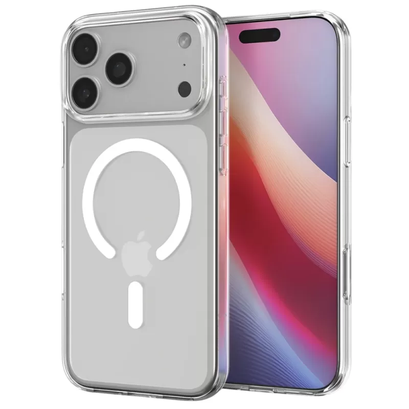 Capa Spigen iPhone 17 Pro Max Crystal Flex MagFit ACS09598 - Clear White