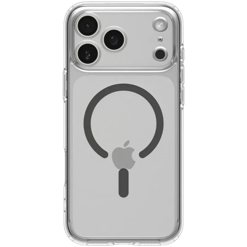 Capa Spigen iPhone 17 Pro Max Crystal Hybrid MagFit ACS09600 - Clear Graphite Capa Spigen iPhone 17 Pro Max Crystal Hybrid MagFit ACS09600 - Clear Graphite