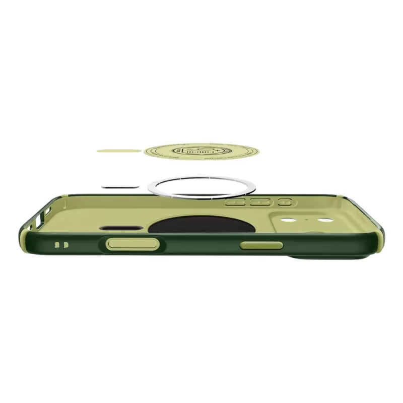 Capa Spigen iPhone 17 Pro Nano Pop Hybrid MagFit ACS09640 - Avo Green