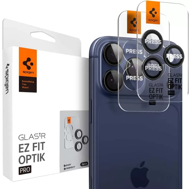 Protector de Cámaras Spigen para iPhone 17 Pro Max/17 Pro AGL05205 - Black (2 Pack)