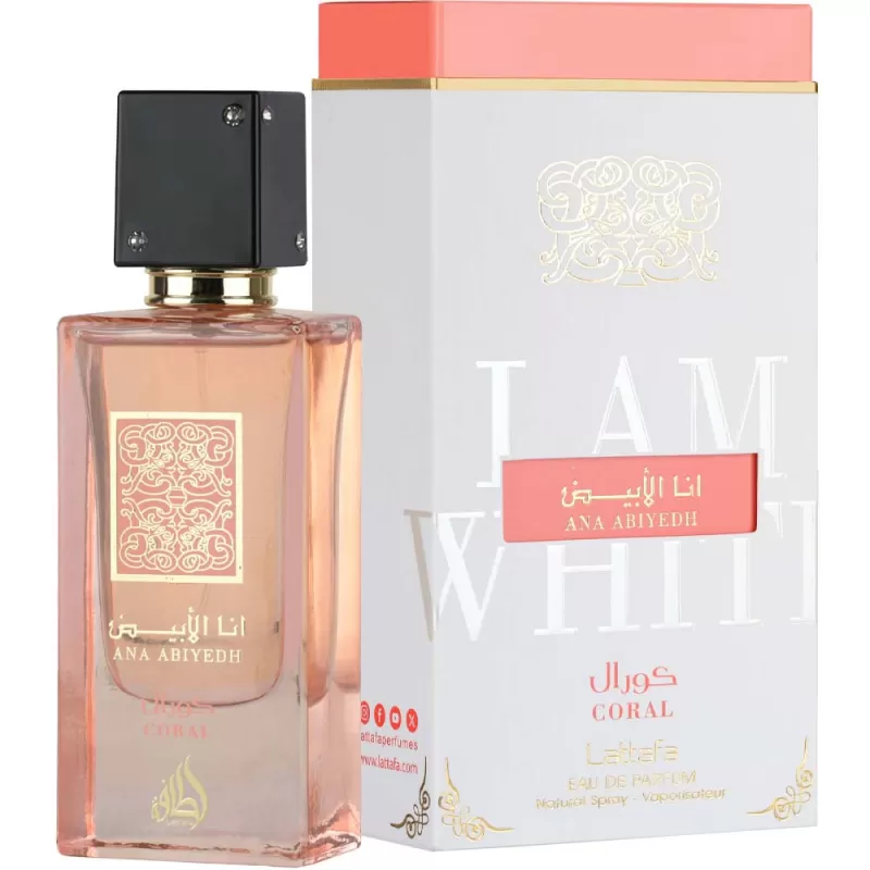 Perfume Lattafa Ana Abiyedh Coral EDP Unisex - 60mL