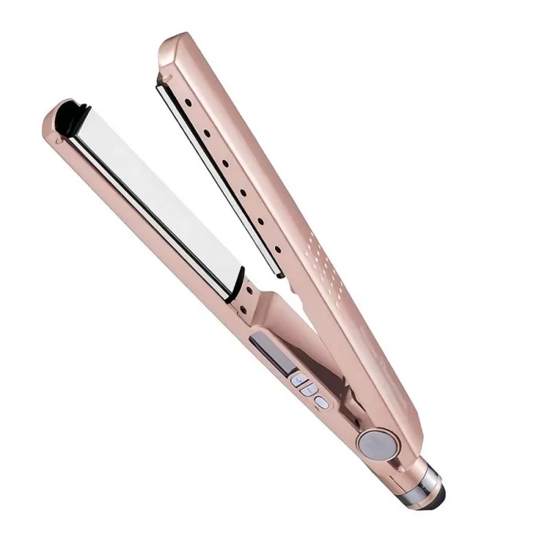 Kit Alisador + Cepillo Secador BabylissPro Nano Titanium BNTRGPP44UZ - Gold