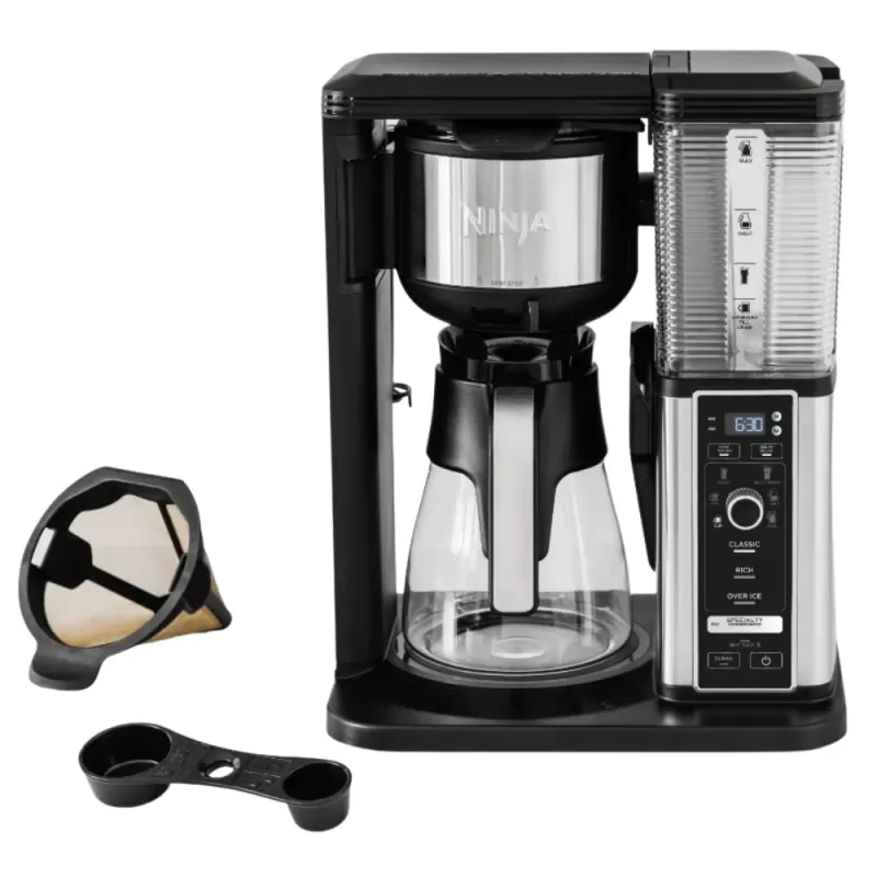 Cafetera Eléctrica Programable Ninja CM401 1050W 110V - Black/Inox