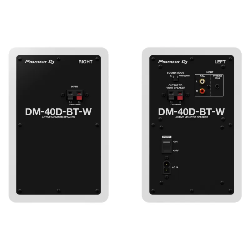 Parlante Monitor Bidireccional Pioneer DM-40D-BT-W 4" Bluetooth - White