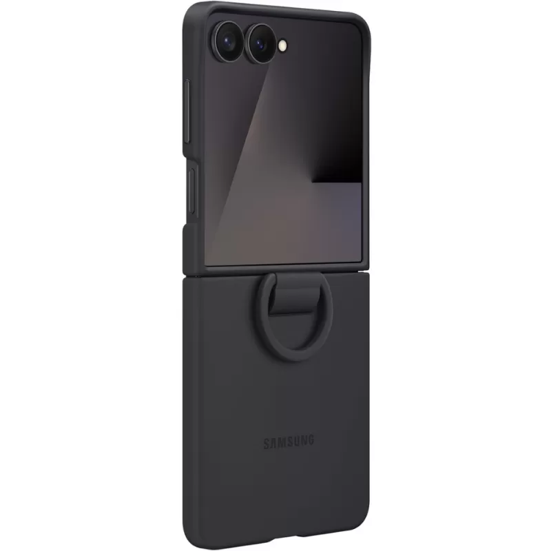 Capa Samsung Galaxy Z Flip7 EF-PF766TBEGWW Ring Silicone - Black