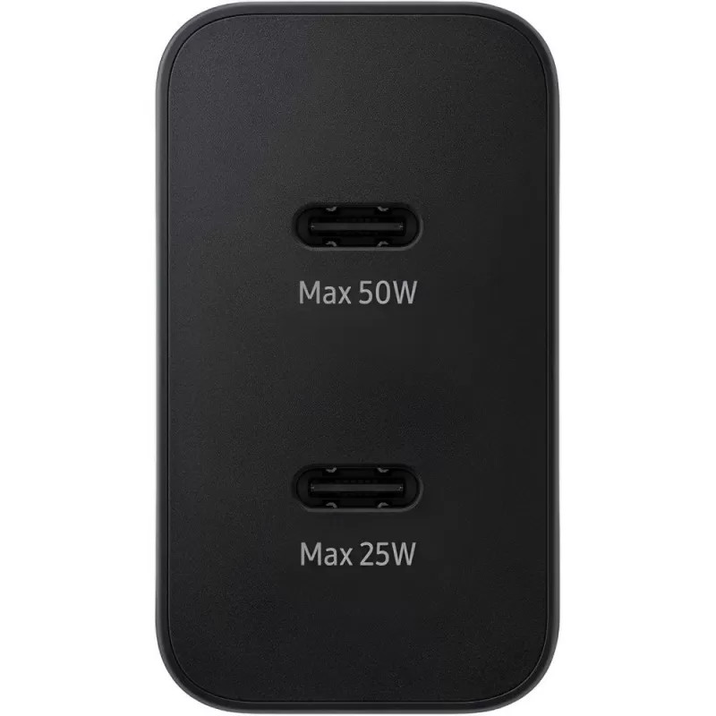 Cargador Samsung EP-T5020XBEGWW Duo USB-C 50W - Black