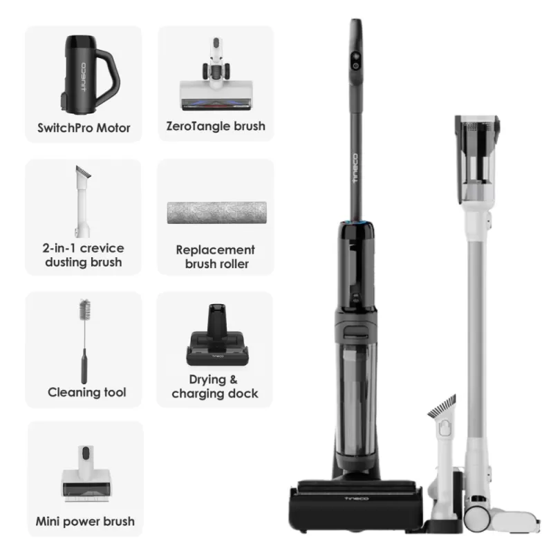 Aspirador/Fregador Tineco Floor One Switch S6 FW300900DE 5 in 1 220V - Black