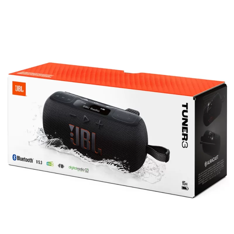 Radio Speaker JBL Tuner 3 Bluetooth/FM - Black