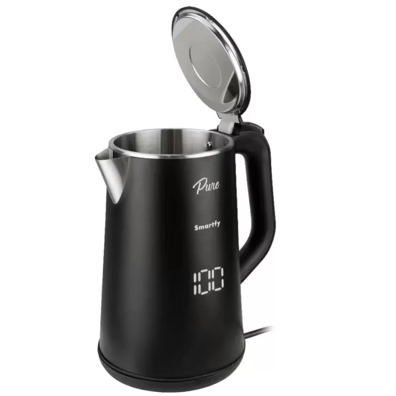 Hervidora Eléctrica Smartfy Pure JE03B Digital Touch 1500W 1.6L 220V - Black