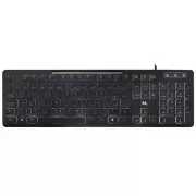 Teclado Mtek KB-7269L USB LED - Black (Portugués)