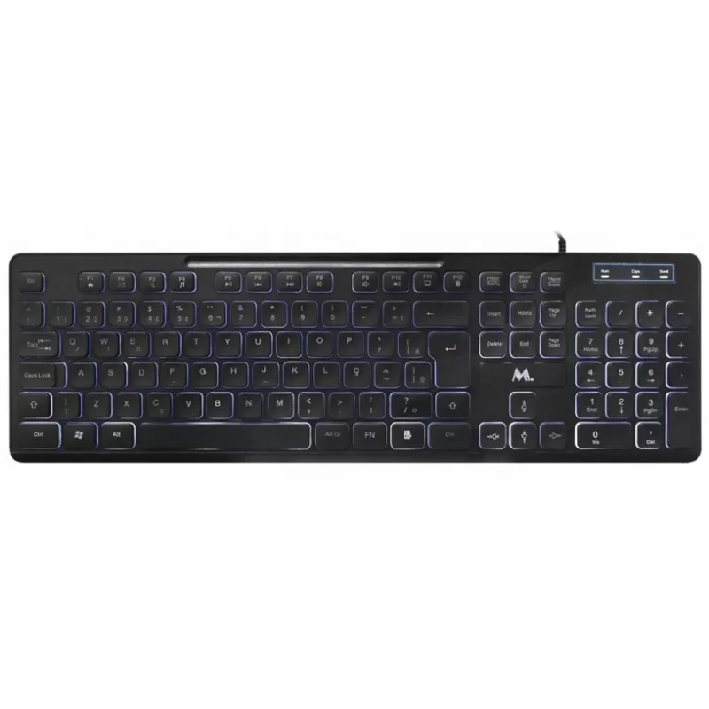 Teclado Mtek KB-7269L USB LED - Black (Portugués)