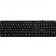 Teclado Mtek KB-8187 USB - Black (Portugués)