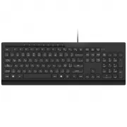Teclado Klip Xtreme Compass KKM-252S USB - Black (...