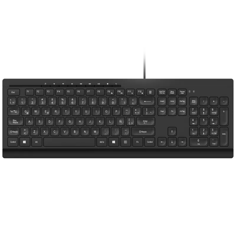 Teclado Klip Xtreme Compass KKM-252S USB - Black (Español)