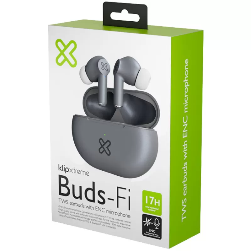 Auricular Klip Xtreme Buds-Fi KTE-015GR Bluetooth - Gray