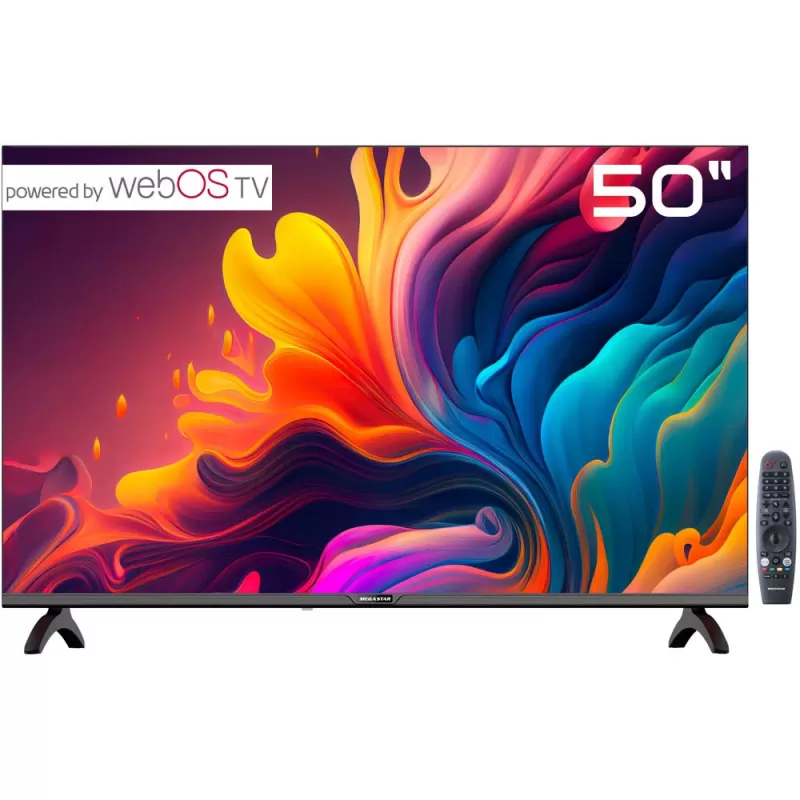 Smart TV LED MegaStar 50" LED50SM 4k Ultra HD webOS