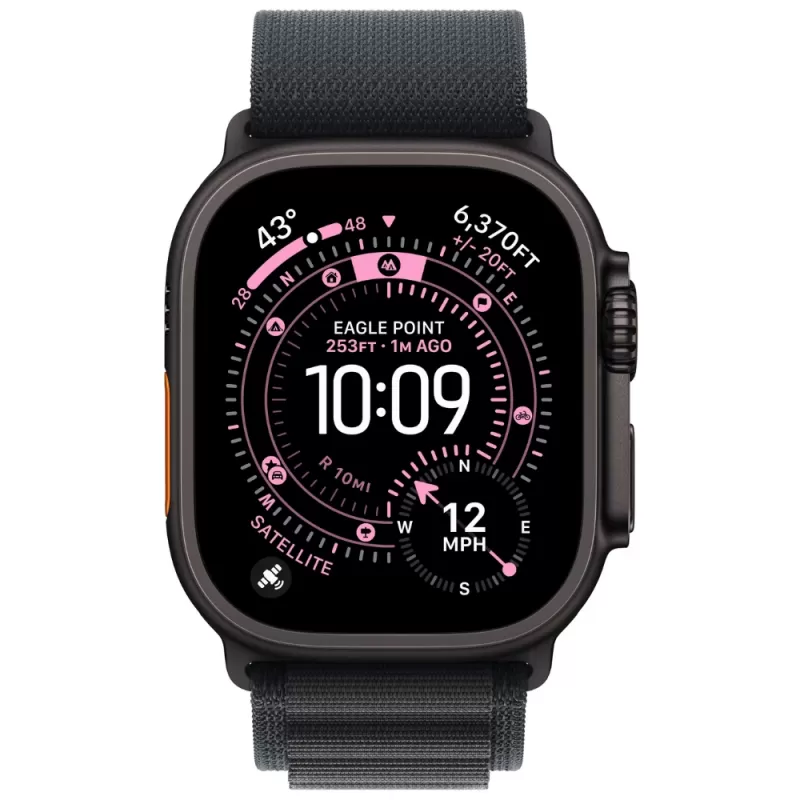 Apple Watch Ultra 3  MF0Q4LW/A 49mm (GPS+Cellular) - Black Titanium/Black Alpine Loop