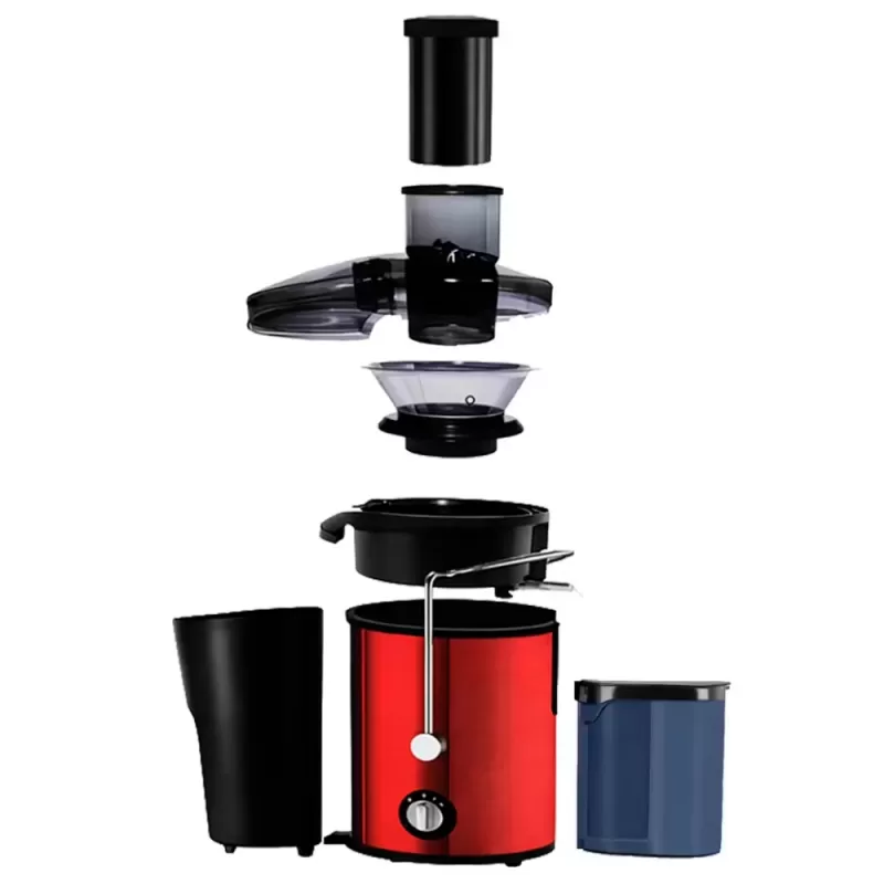 Extractor de Jugo Mox MO-JE87 1L/600mL 1000W 220V - Black/Red