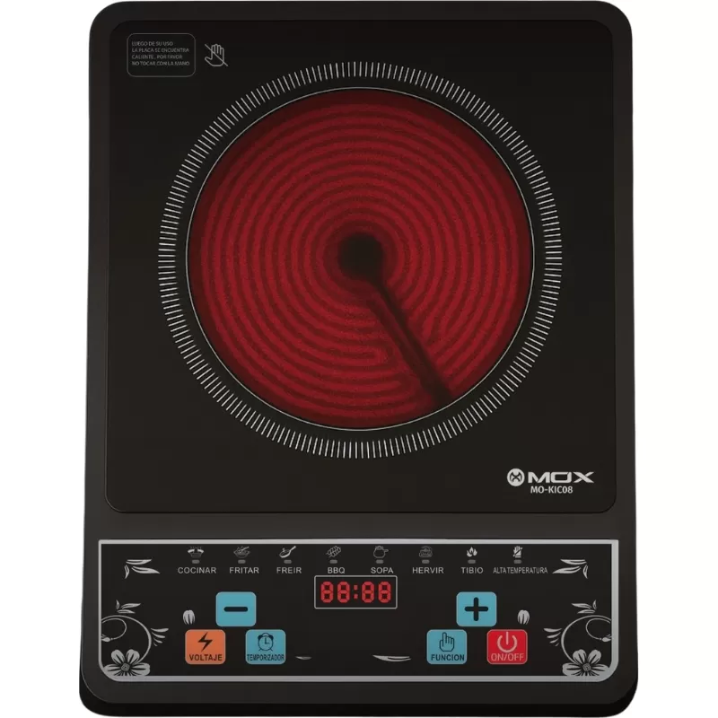 Cocina Eléctrica Infrarroja Mox MO-KIC08 2200W 220V - Black