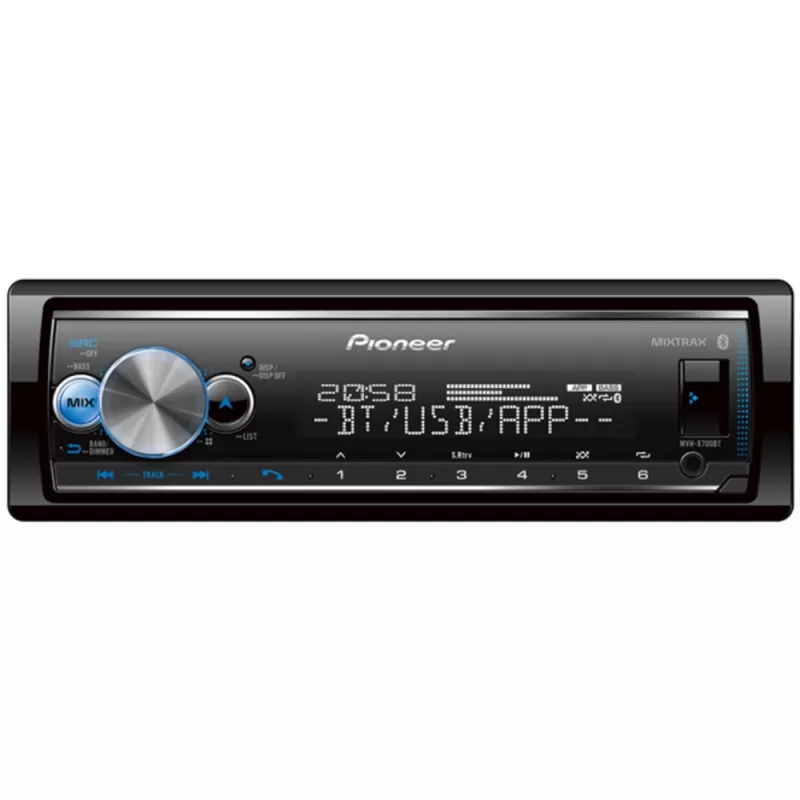 Toca Radio Pioneer MVH-X700BT Bluetooth/MP3/AM/FM
