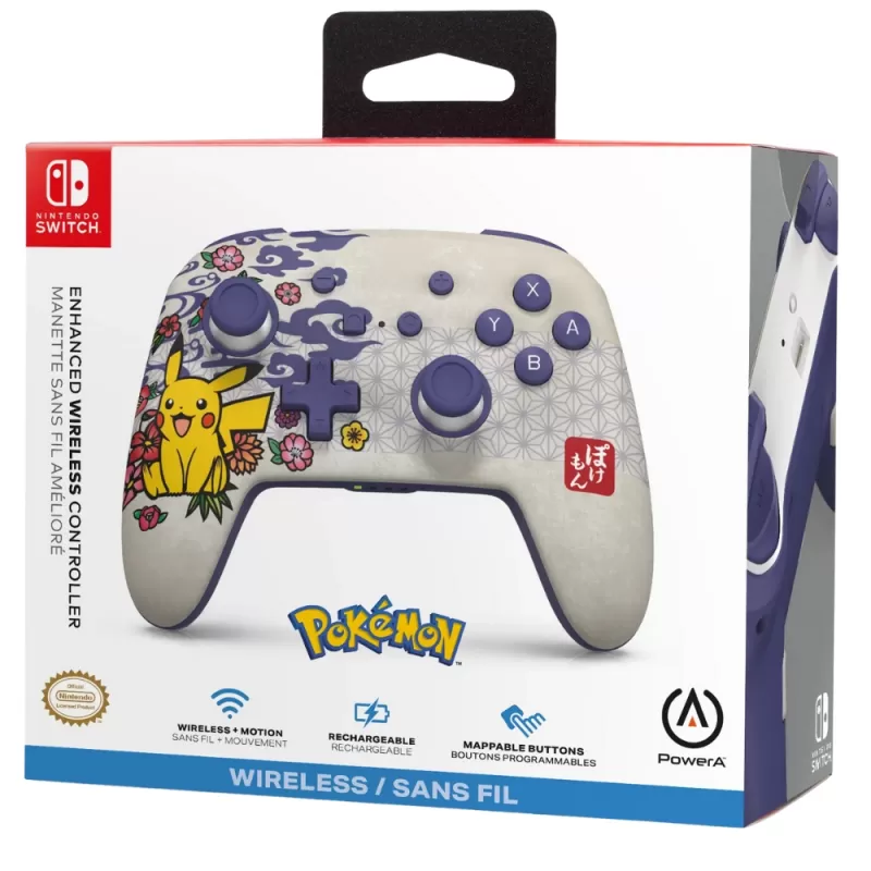 Control Wireless PowerA Nintendo Switch - Pikachu Blossom (PWA-A-09851)