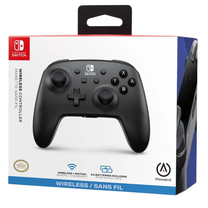 Control Wireless PowerA Nintendo Switch - Jet Black (PWA-A-41119)