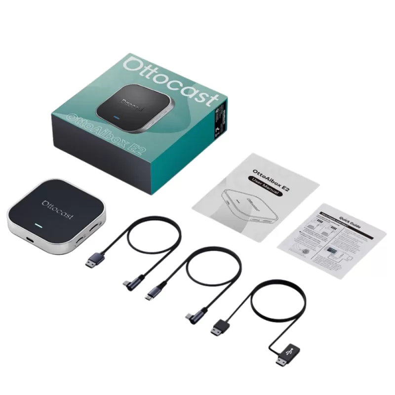 Multimedia Ottocast OttoAibox E2 PCS55 para CarPlay/Android Auto - Black