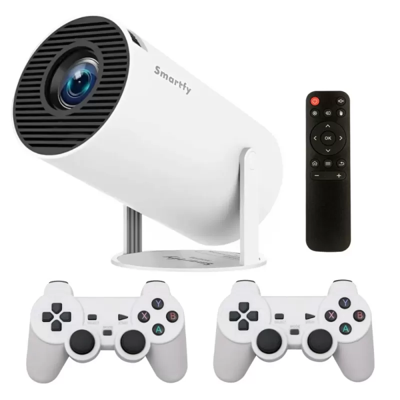 Proyector Gaming Smartfy PJ01W 4K Wi-Fi 2V - White