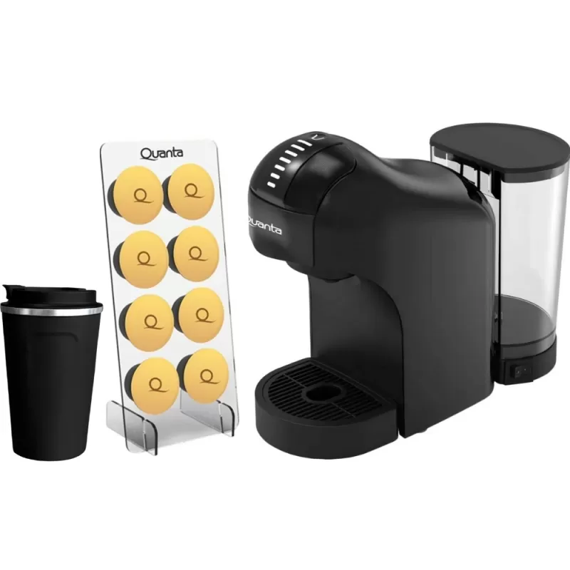 Cafetera Eléctrica Multi Cápsulas Quanta Pure Flavour QTCMC50 1400W 220V Black + Coffee Mug Cafetera Eléctrica Multi Cápsulas Quanta Pure Flavour QTCMC50 1400W 220V Black + Coffee Mug