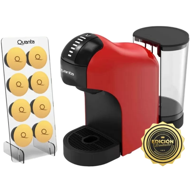 Cafetera Eléctrica Multi Cápsulas Quanta Pure Flavour QTCMC50 1400W 220V - Red/Black Cafetera Eléctrica Multi Cápsulas Quanta Pure Flavour QTCMC50 1400W 220V - Red/Black