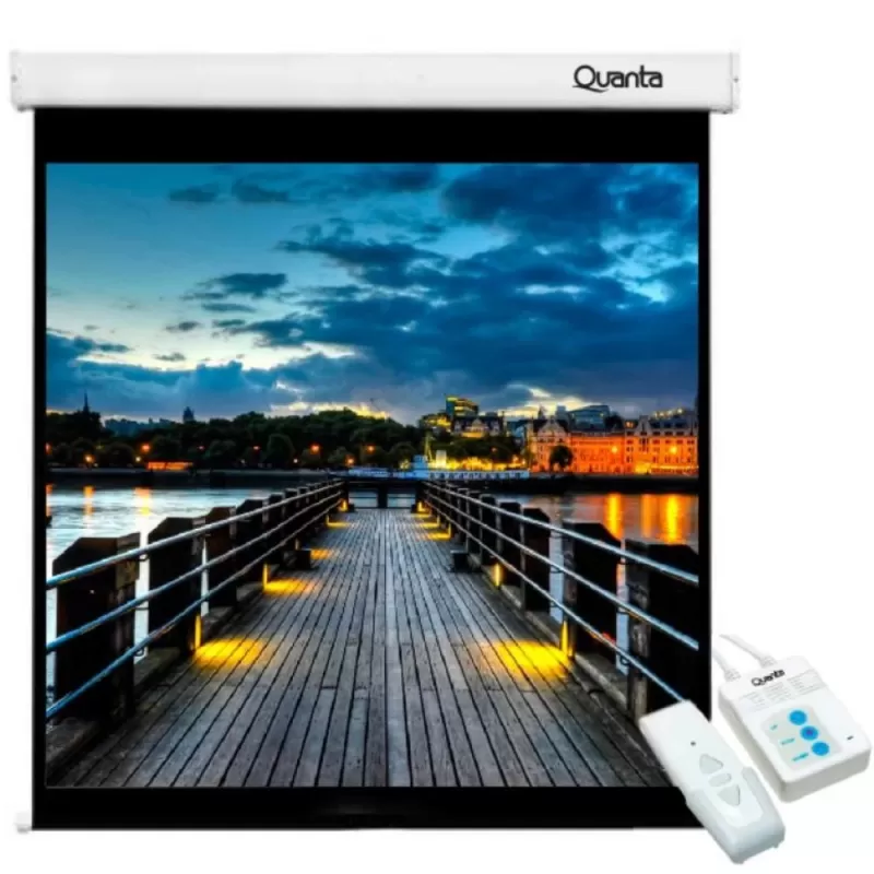 Pantalla de Proyección Eléctrica Quanta QTTLE100 100" 220V 