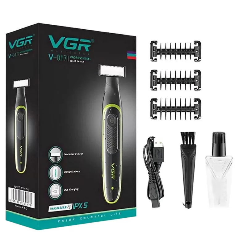 Afeitadora Eléctrica Voyager V-017 5V - Black